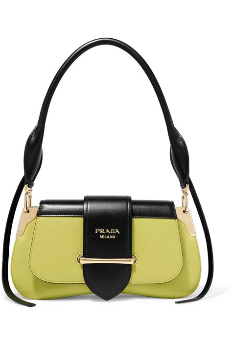 two tone prada bag yellow and brown|Prada purses.